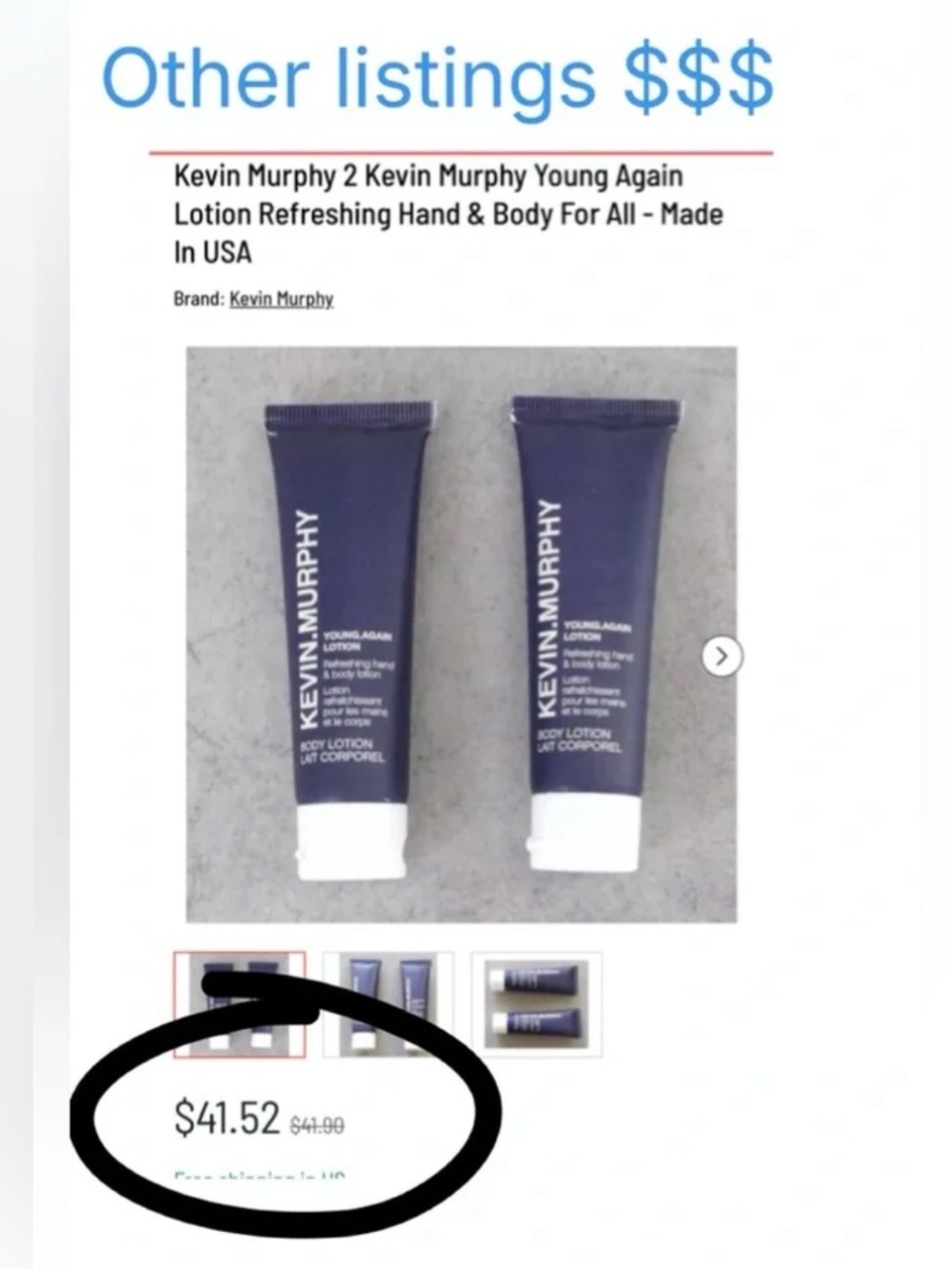 4 TRAVEL SIZE BODY LOTION BY KEVIN MURPHY / 0.80 fl.oz. - Picture 4 of 8